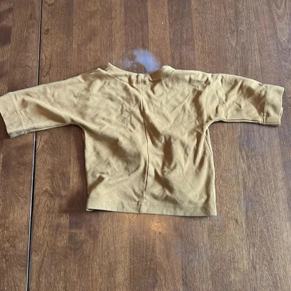 Kids Mustard Cardigan Sweater - Picture 3 of 3